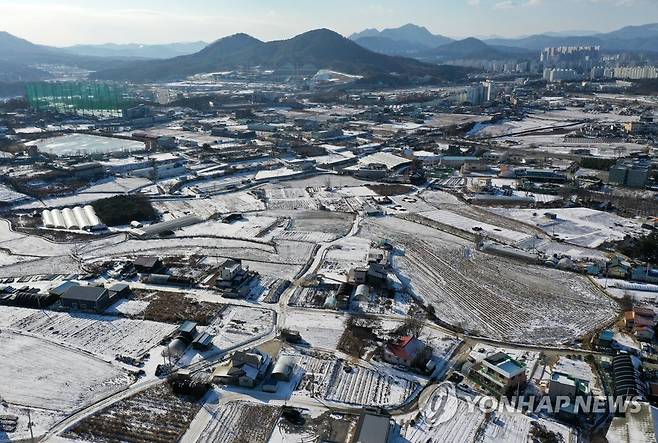 강원도청 신청사 예정지인 춘천 고은리 [연합뉴스 자료사진]