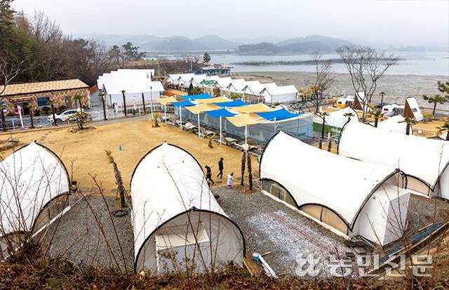 비토섬은 글램핑으로도 유명하다.