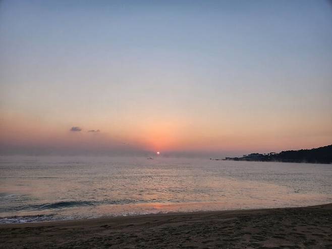 울산 울주군 간절곶 일출장면. 이보람 기자