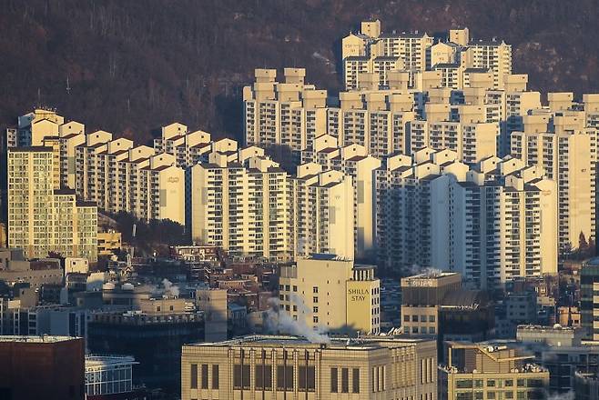 서울 중구 남산에서 바라본 서울시내 아파트 뉴시스