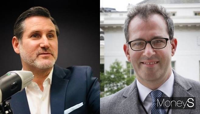 머니S는 잭 켈리(Jack Kelly) 미 포브스 노동 전문 수석 칼럼니스트와 버락 오바마 전 미국 대통령의 백악관 경제자문위원회(CEA) 위원을 역임한 아론 소저너(Aaron Sojourner) 미네소타대 교수에게 미국 고용시장의 현주소를 물었다. 사진은 켈리 수석 칼럼니스트(왼쪽)와 소저너 교수. /사진=켈리 칼럼니스트, 소저너 교수 제공