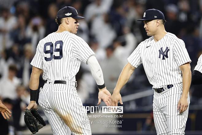 ▲ 보기 드문 3억 달러 듀오, 애런 저지(왼쪽)와 지안카를로 스탠튼