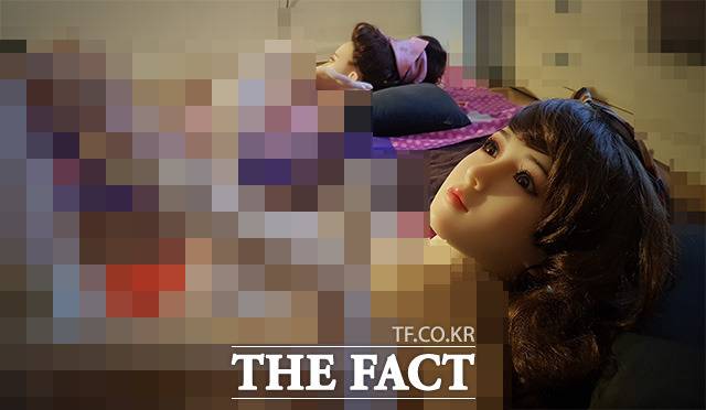 3일 오후 경기도에 있는 한 리얼돌 체험방. 각각 방에는 리얼돌이 배치돼있다. /이덕인 기자