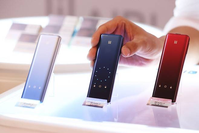 작년 11월 출시된 KT&G의 궐련형 전자담배 신제품 ‘릴 에이블’(사진=연합뉴스)