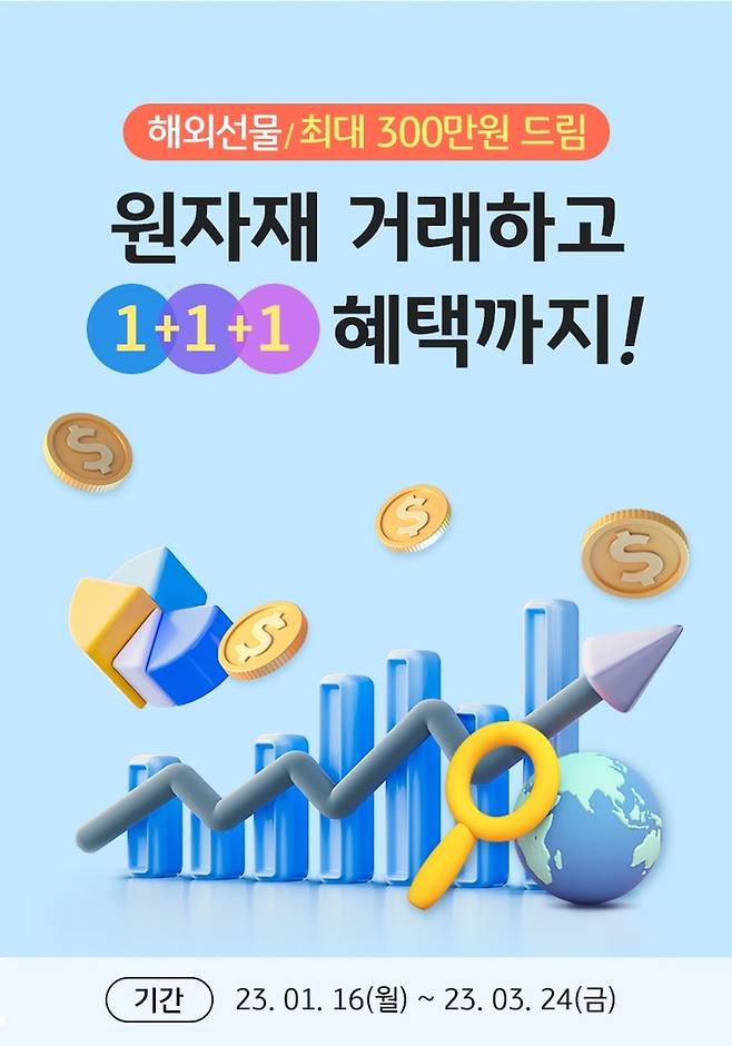 KB증권 ‘해외선물 거래고객 최대 300만원 드림!’ 이벤트