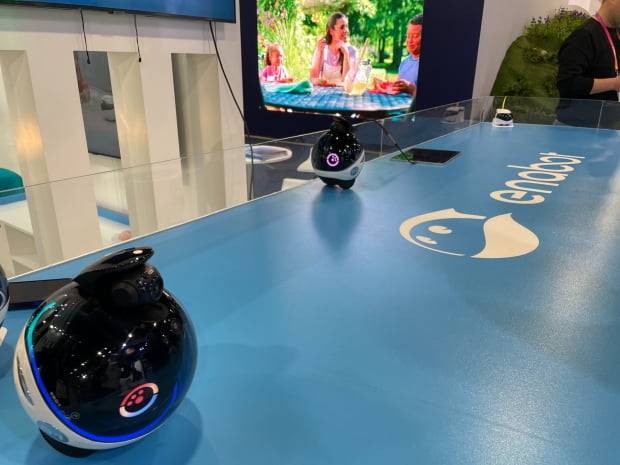 CES 행사장에서 가정용 로봇이 통신 연결 불량으로 움직이지 않고 있다. 사진=조아라 기자