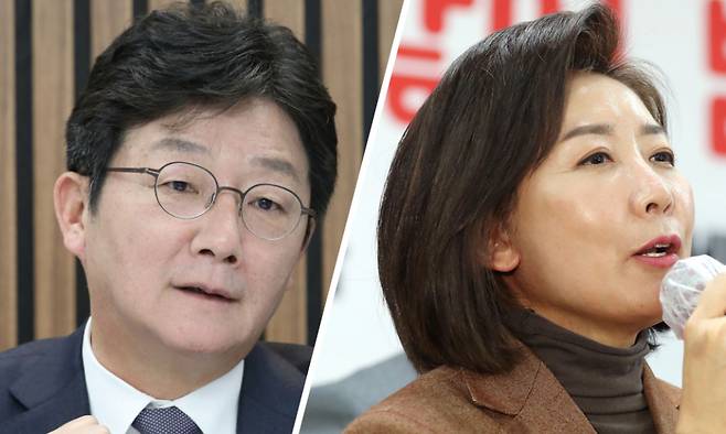 유승민 전 국민의힘 의원(왼쪽)과 나경원 전 국민의힘 의원 ⓒ연합뉴스