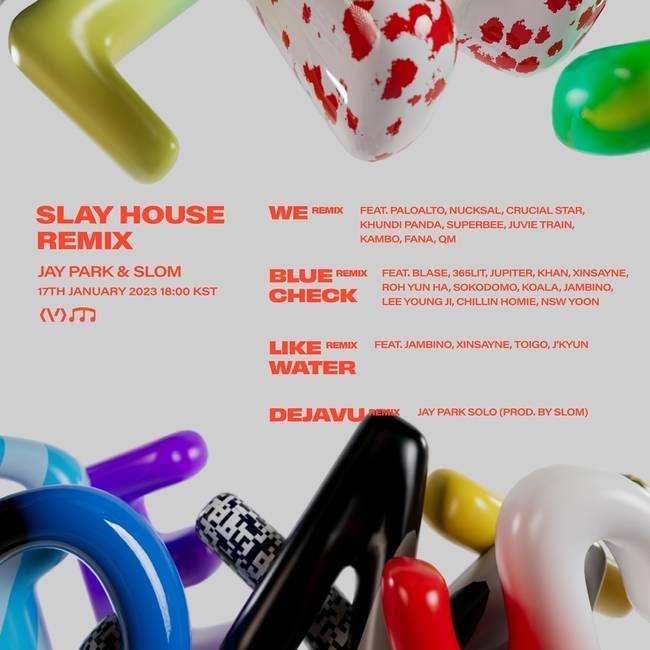 박재범X슬롬, 오늘(17일) 새 EP ‘SLAY HOUSE REMIX’ 발매