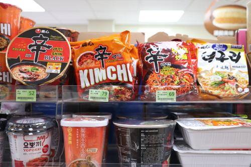 대만 내 편의점에서 판매하는 한국 라면 [촬영 김철문]