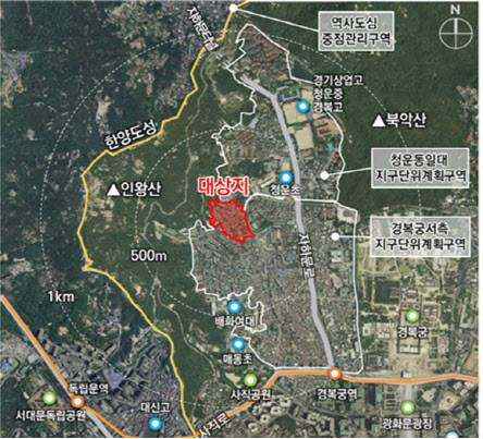 종로구 옥인동 47번지 일대. (사진=서울시)