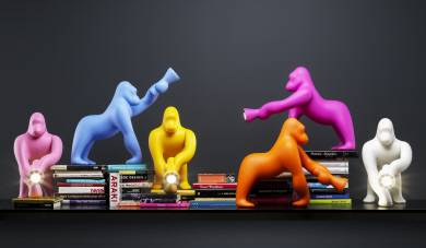 그림 5 콩(Kong) 램프 디자인, 2017.