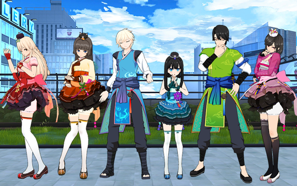 2017 소울워커 한복 코스튬 '은가비 한복' 6종&nbsp;