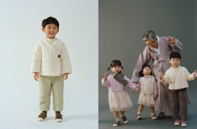 자라가 설날을 맞아 내놓은 '한복 컬렉션'은 현대적인 실루엣과 실용성이 특징이다. 자라 제공