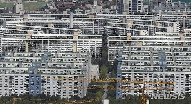 서울 강남의 대표적 재건축 단지인 은마아파트 모습. 뉴시스 자료사진.
