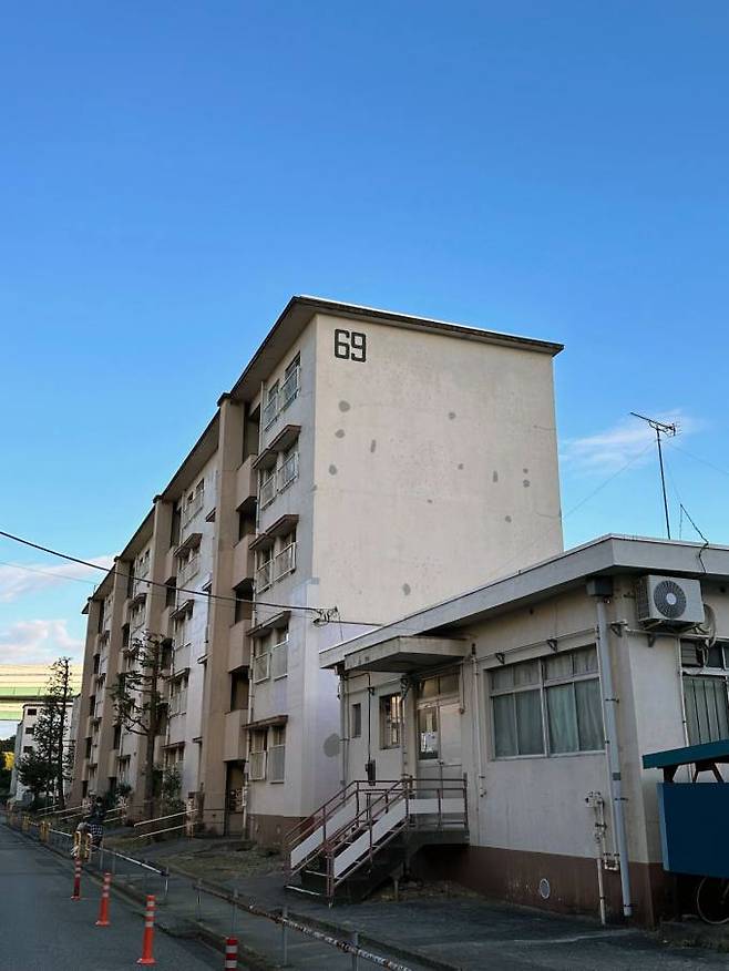 일본 도쿄의 오래된 아파트