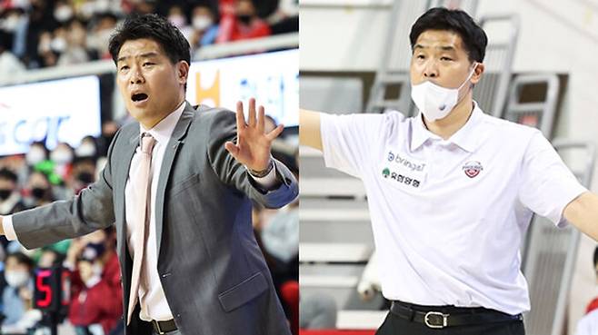 LG의 조상현 감독(왼쪽)과 현대모비스의 조동현 감독 (사진=KBL 제공, 연합뉴스)