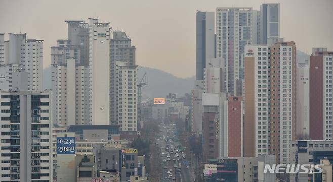 대구 시내 아파트 단지 모습. 뉴시스 자료사진.
