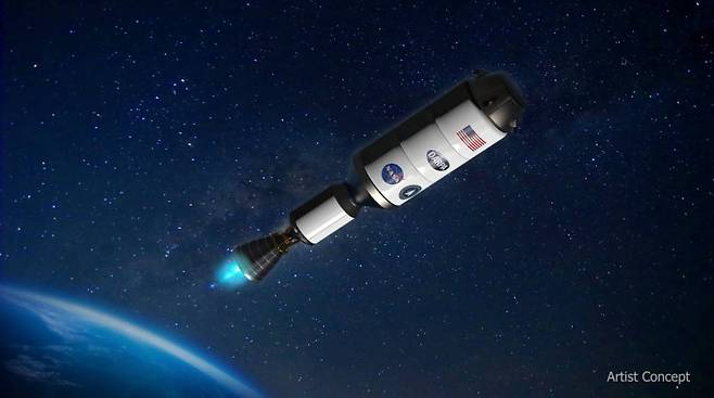 NASA와 DARPA의 협력 프로젝트인 드라코 핵열추진 로켓. 사진=DARPA