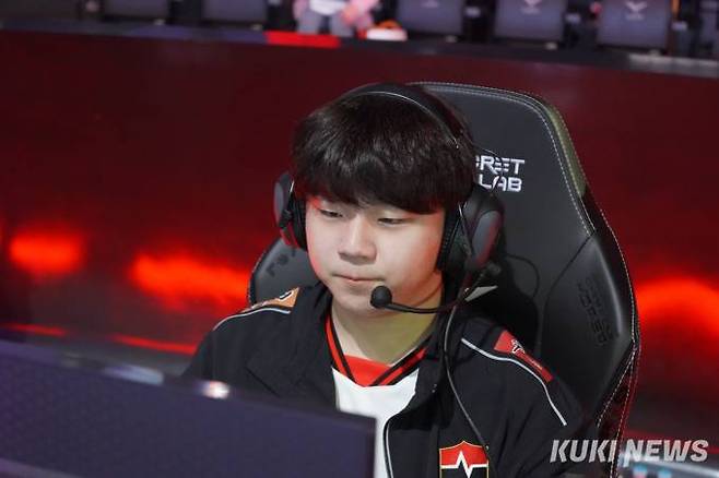 농심 레드포스의 미드라이너 '피에스타' 안현서.&nbsp; &nbsp;사진=문대찬 기자