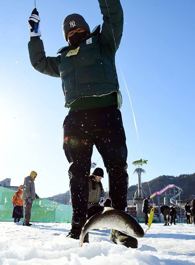 행사에 참가한 외국인 관광객. 사진 화천군