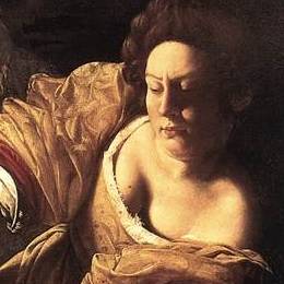 아르테미시아 젠틸레스키, 홀로페르네스의 목을 자르는 유디트(일부)