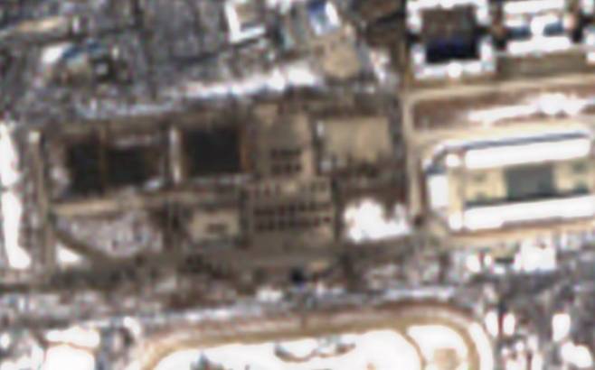 북한 평양 미림비행장 일대 열병식 연습장을 촬영한 지난 10일자 위성사진. 사진=센티널 허브 캡처