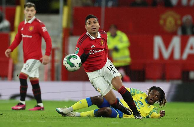 맨체스터 유나이티드가 노팅엄을 물리치고 잉글랜드 풋볼리그컵(EFL컵) 결승전에 진출했다. 사진은 맨체스터 유나이티드의 경기 모습. /사진= 로이터