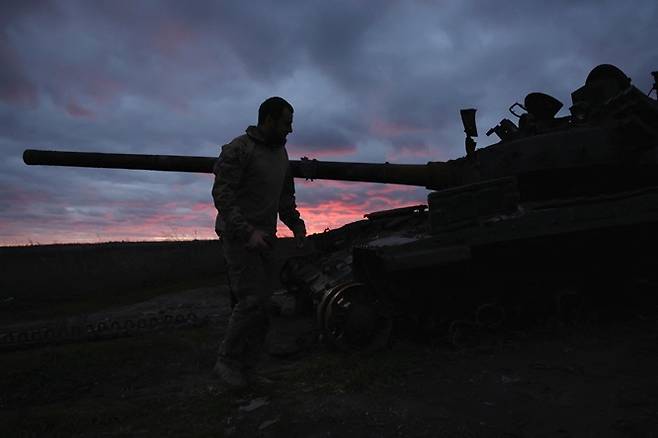 우크라이나 병사가 러시아 용병기업 와그너 그룹 소속 대원들을 "좀비 같았다"고 묘사했다. 사진은 우크라이나 동부 이지움시 모습. /사진=로이터