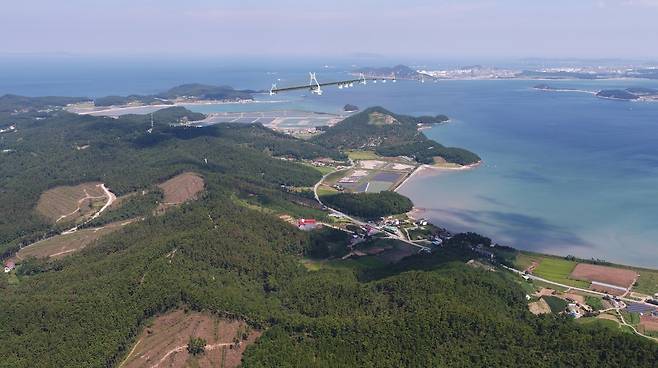 가로림만 해상교량 건설 조감도 [태안군 제공. 재판매 및 DB 금지]