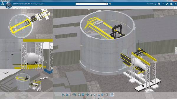 원자력 발전소의 효율적인 운영을 위해 디지털트윈 기술을 활용하는 EDF. 출처=다쏘시스템