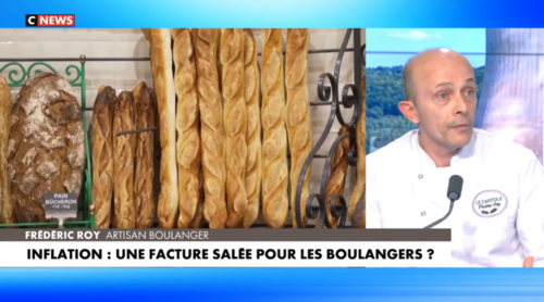 프레데리크 루이가 지난달 프랑스의 TV에 출연해 에너지 가격 상승과 관련해 인터뷰하고 있다./CNEWS 화면 갈무리