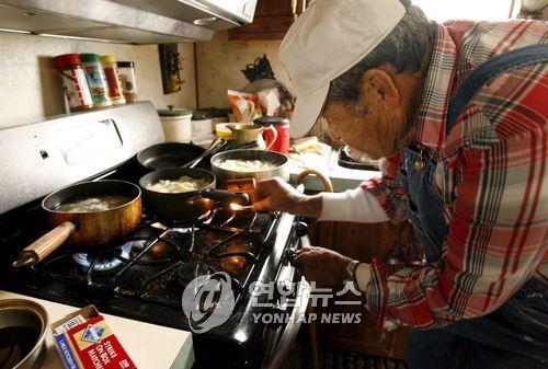 미국 오클라호마 가정의 가스레인지  [EPA 연합뉴스 자료사진. 재판매 및 DB 금지]