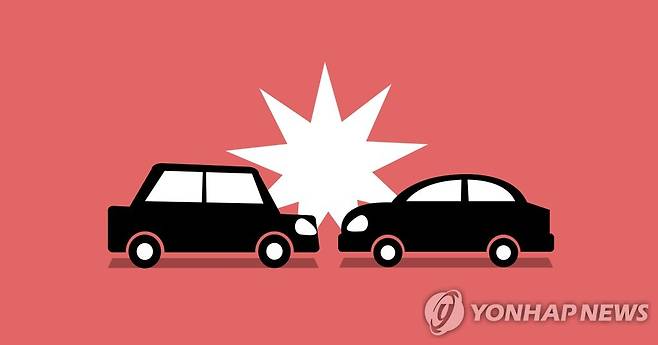 승용차 - 승용차 교통사고 (PG) [연합뉴스 자료사진]