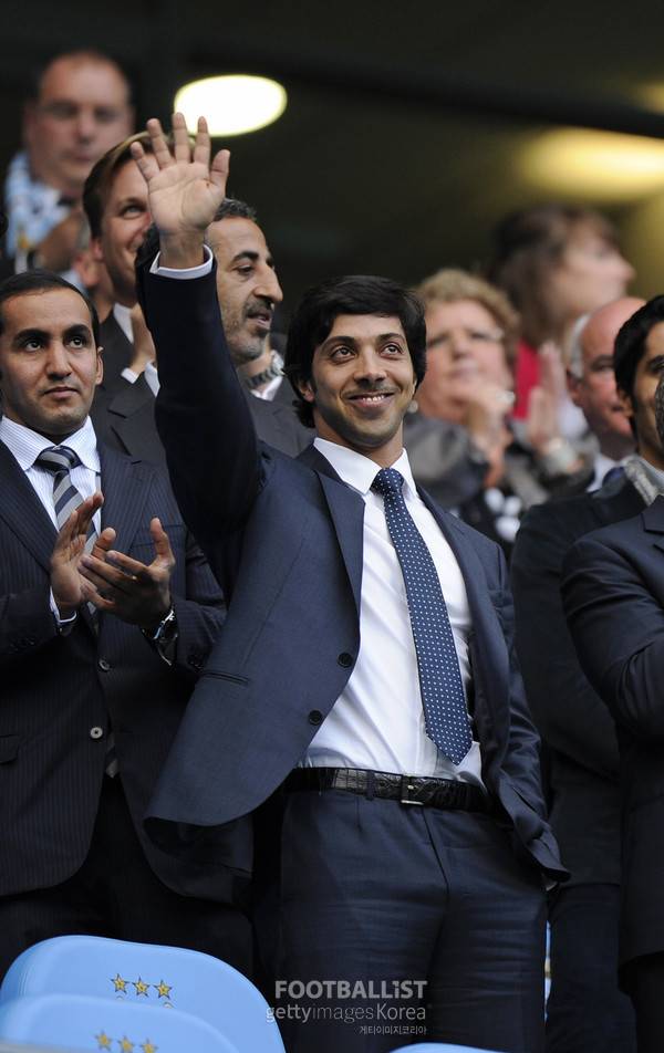 만수르 빈 자이드 알나얀 맨체스터시티 구단주. 게티이미지코리아