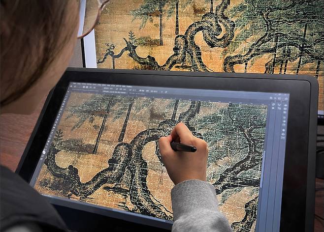 댓타임비, 한국화 디지털 복원