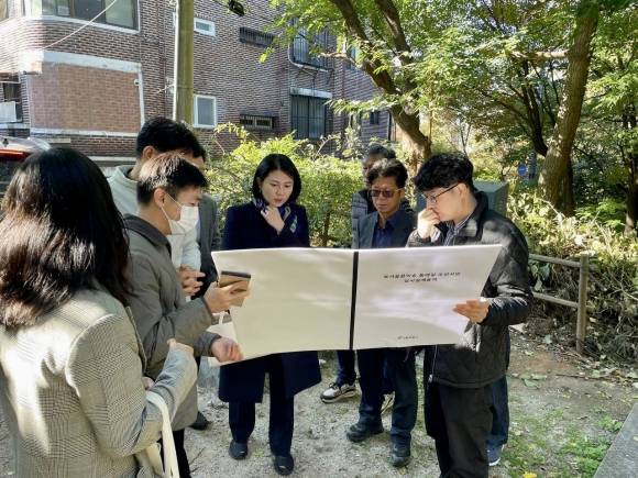 북서울꿈의숲 새 단장을 위해 현장점검에 나선 박수빈 의원