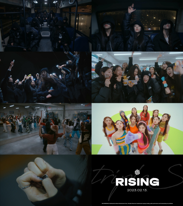/ 사진=트리플에스 10인조 '디멘션(DIMENSION)'의 새 앨범 'ASSEMBLE' 타이틀곡 'Rising' 뮤직비디오 티저