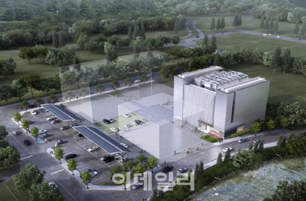 대전 유성규 둔곡 지역에 건설중인 슈퍼컴퓨팅 센터.(사진=신테카바이오)