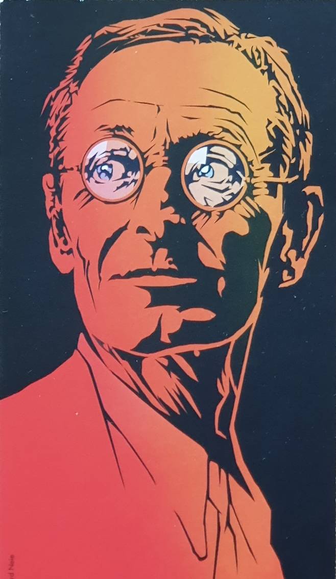 칼브의 헤르만 헤세 박물관의 기념품 중 하나인 헤세 책갈피./사진=조성관 작가