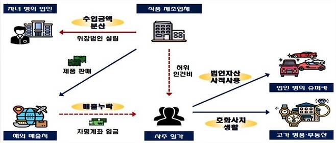 법인용 슈퍼카 악용 사례  [자료출처=국세청]