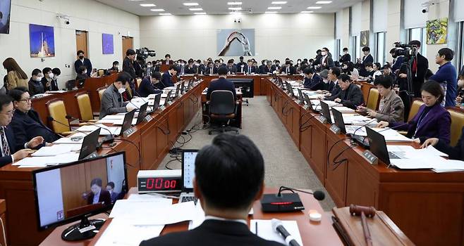 9일 오후 서울 여의도 국회에서 과학기술정보방송통신위원회 전체회의가 열리고 있다. /뉴시스
