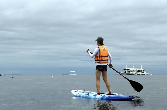 비그랜드리조트에서 즐기는 무료 바다 액티비티.