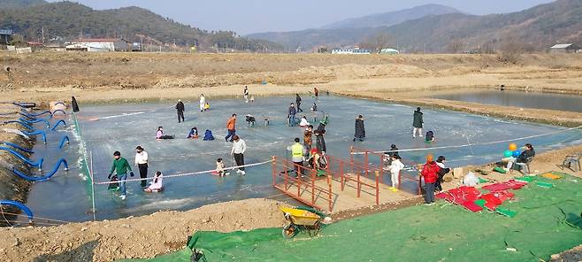 공주 '흥미진진 얼음공주 축제' 썰매장 [축제 누리집 갈무리. 재판매 및 DB 금지]