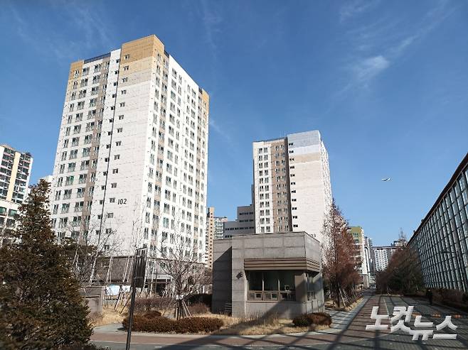서울 구로구 오류동에 위치한 행복주택 전경. 정영철 기자