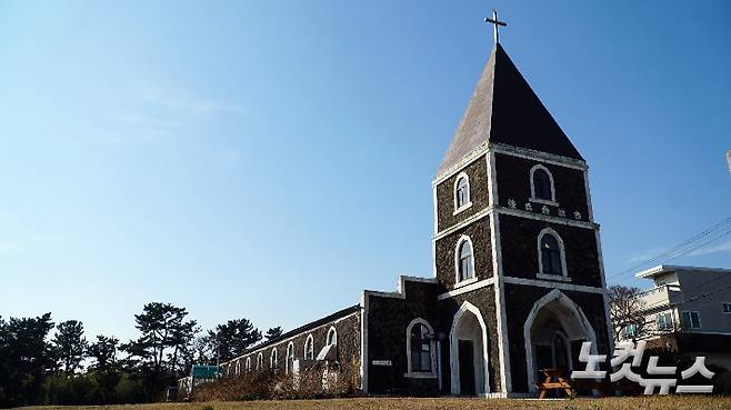 한국전쟁 당시 육군 제1훈련소 장도영 소장이 훈련 장병의 정신력 강화를 위해 세운 강병대 교회. 고상현 기자