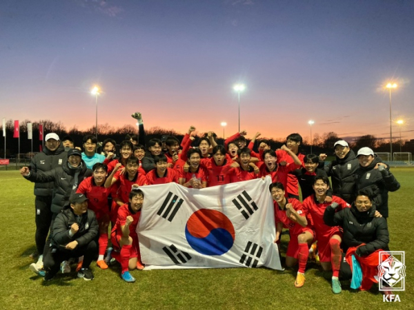 변성환 감독이 이끄는 U-17 대표팀이 크로아티아 친선대회 우승을 확정했다.(사진=KFA)