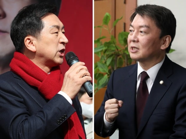 국민의힘 당대표 후보인 김기현 의원(왼쪽), 안철수 의원. / 사진=뉴스1