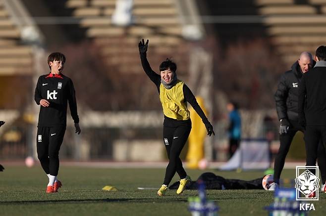 [서울=뉴시스]여자축구대표팀. 2023.02.10. (사진=대한축구협회 제공)  *재판매 및 DB 금지