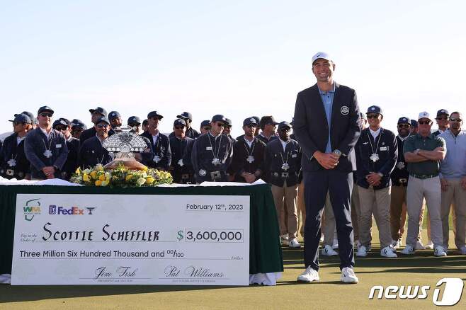 PGA투어 '특급 대회' 피닉스 오픈에서 우승한 스코티 셰플러(미국). ⓒ AFP=뉴스1