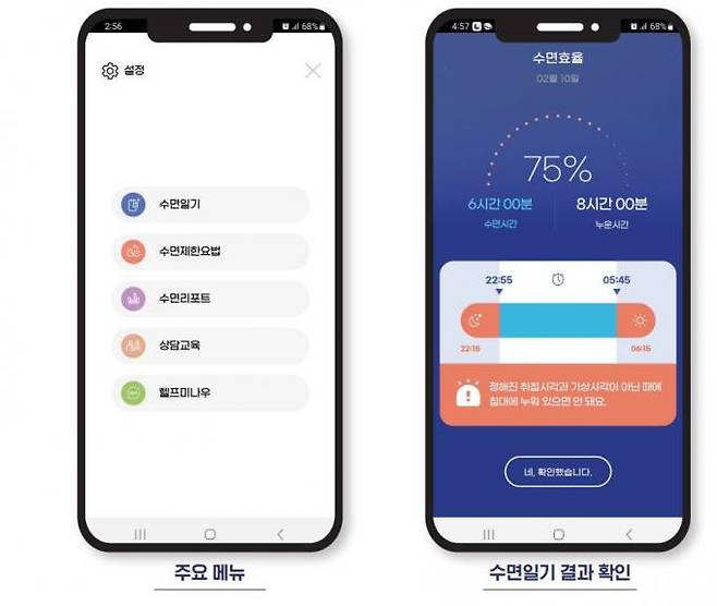디지털치료기기로 국내 첫 허가를 받은 에임메드의 제품 화면.&nbsp; &nbsp;식품의약품안전처